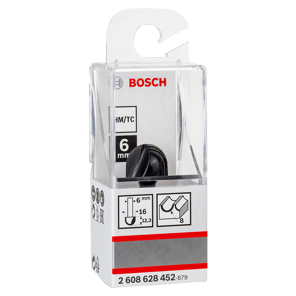 Fresa Meia Cana R8mm Haste 6mm Bosch 76381_0